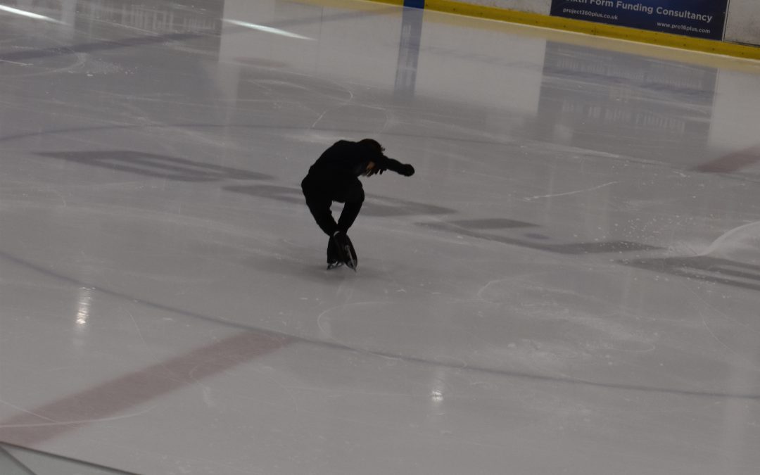 Watching the British Championship Ice Skating