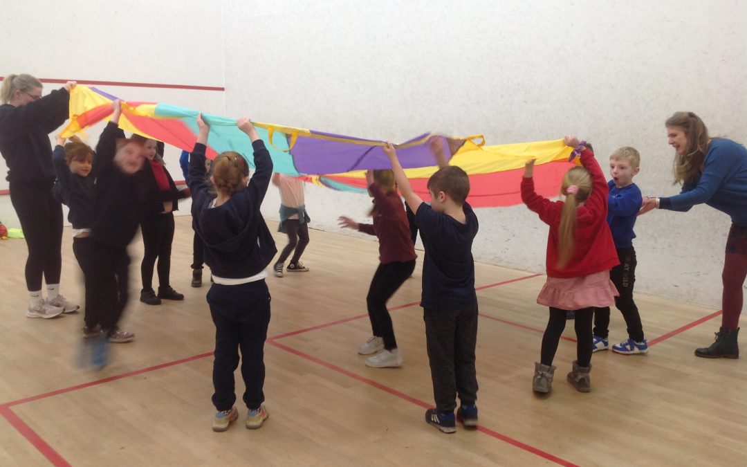 KS1 visit our local Leisure Centre for sports activities